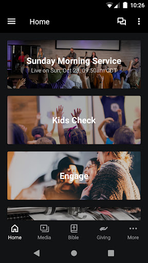 Android application Adoration Church screenshort