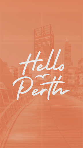 Android application Hello Perth screenshort
