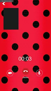 Fake call Video with Lady Bug