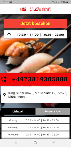 King Sushi Bowl Screen 2