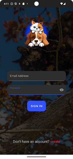 Android application Manage My Pet's screenshort