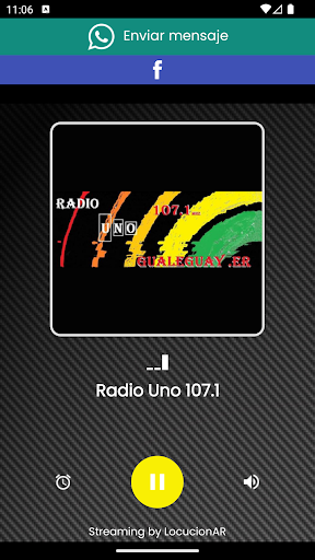 Android application Radio Uno 107.1 screenshort