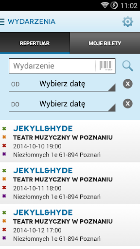 Android application Teatr Muzyczny w Poznaniu screenshort