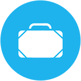 Suitcase packing list icon