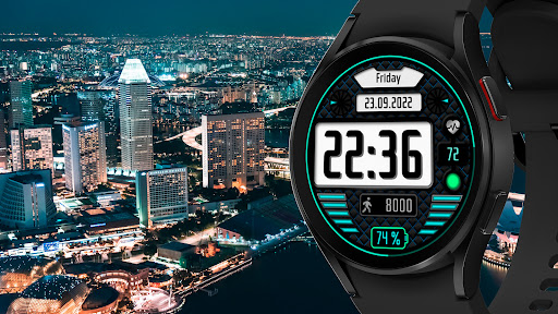 Android application ITD17 Digital sport Watch Face screenshort
