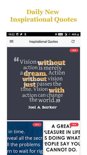 Android application Inspirational Quotes screenshort