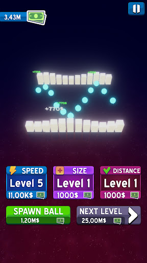 Android application Increment Balls - Idle Fidget screenshort