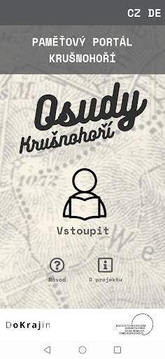Android application Osudy Krušnohoří screenshort