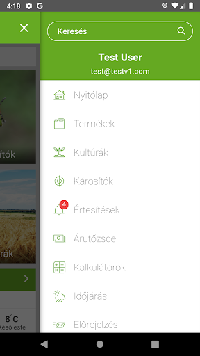 GazdaInfo Bayer Termékkat. Screen 2