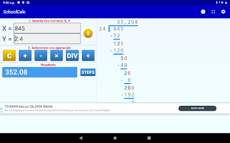 Screenshot 12 División larga Сalculadora android