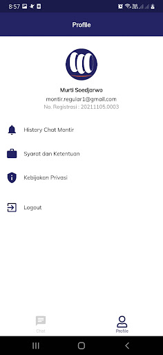 Android application Mitra Montiro screenshort