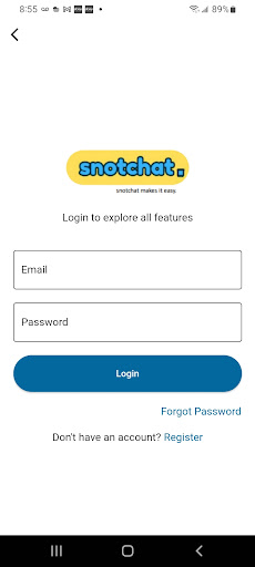 Android application Snotchat screenshort