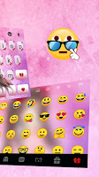 screenshot of Anime Pink Girl Keyboard Theme