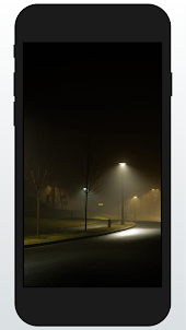 Street Lamp In Fog Wallpaper