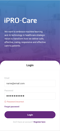iPro-Care (Staging) Screen 2