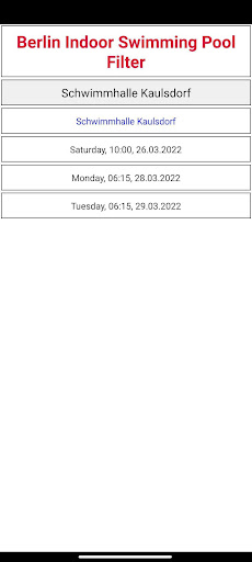 Android application Pool Filter screenshort