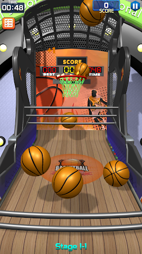 Android application Flick Basketball Stages screenshort