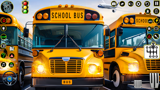 School Bus Coach Driving Games