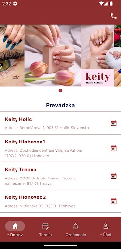 Android application Keity screenshort