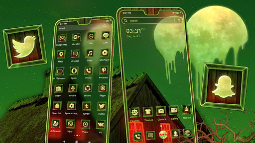 Melting Moon Launcher Theme ekran görüntüsü