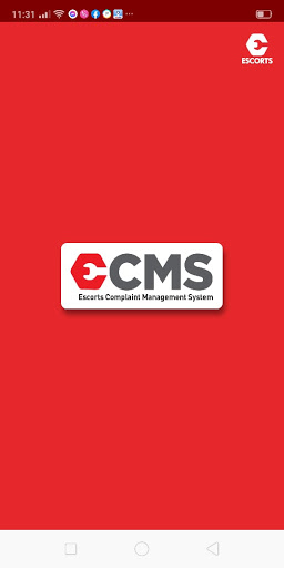 Android application ECMS - Escorts Complaint Manag screenshort