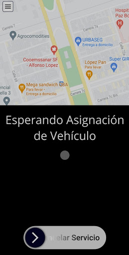 Taxi VIP AYS - Pasajero Screen 3