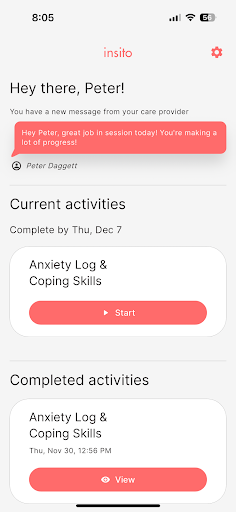 insito - therapy companion Screen 2