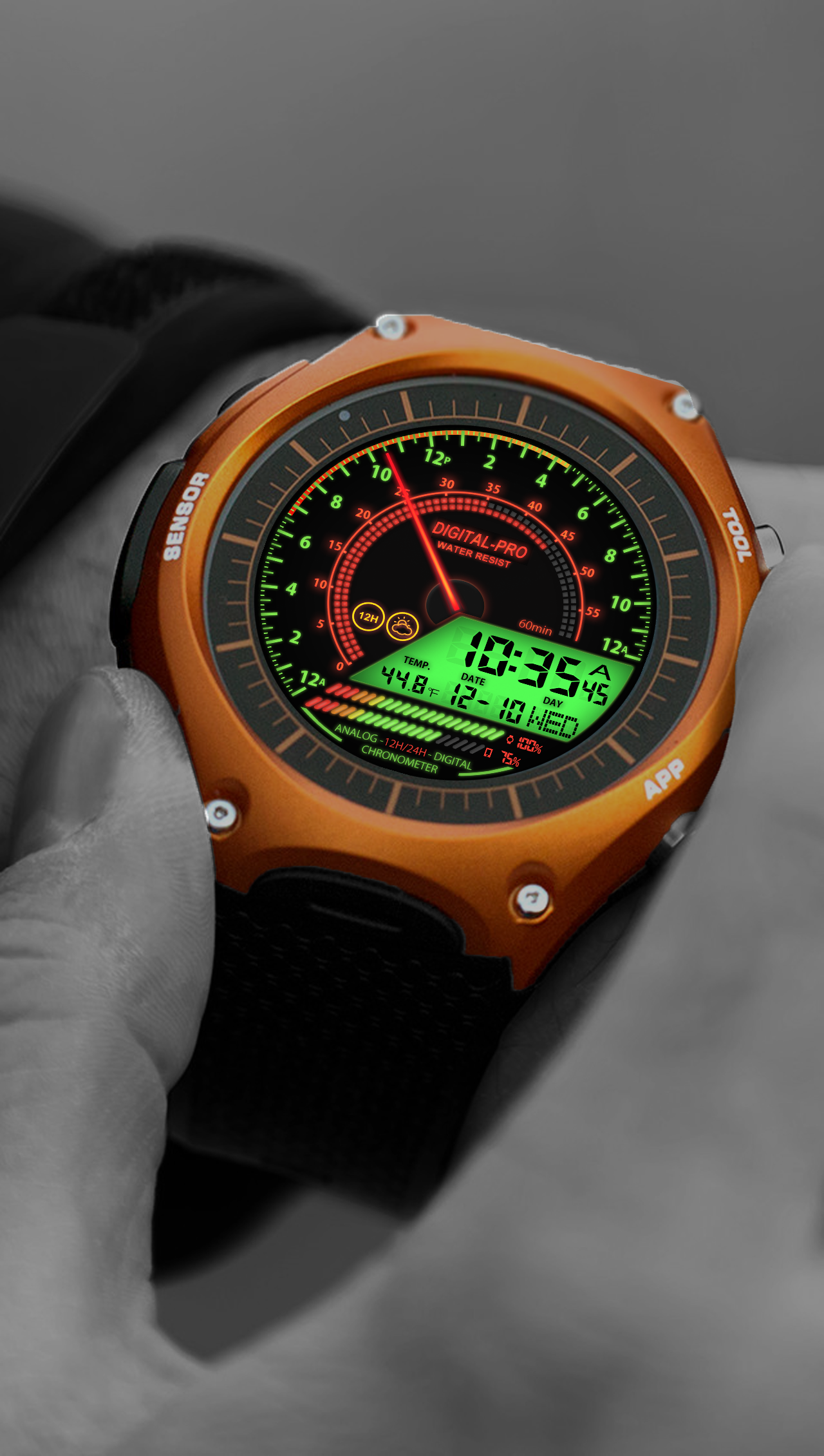 Android application V04 WatchFace for Android Wear screenshort