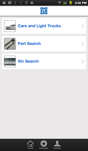 Android application ZF Services Aftermarket screenshort