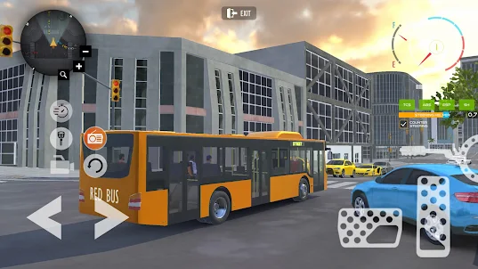 Red Bus Game Driving Simulator
