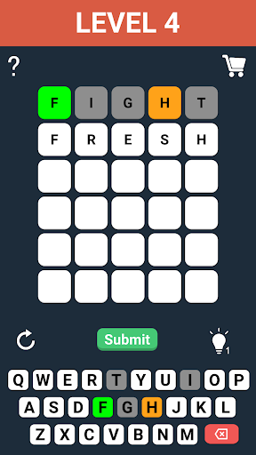 Android application Guess the Word screenshort