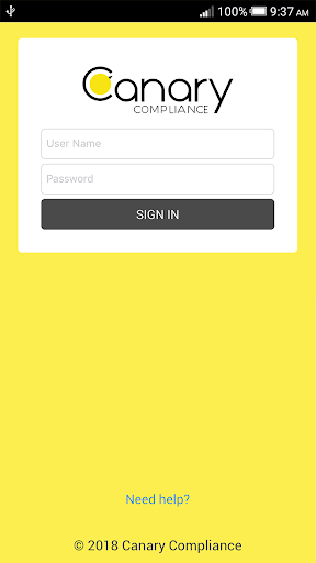 Android application Canary Remote Inventory screenshort