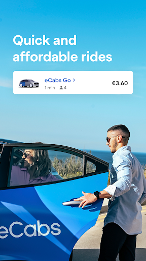 Android application eCabs: Request a Ride screenshort