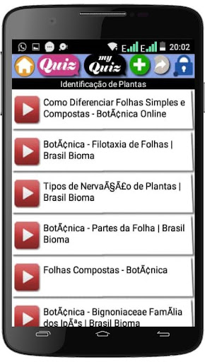 Android application Curso Botânico (português) screenshort
