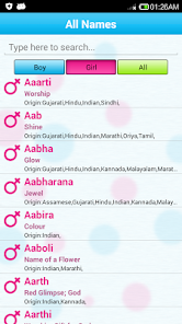 Indian Baby Names & Meaning - Apps on Google Play