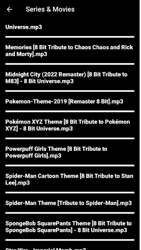 8-bit Songs Screen 3