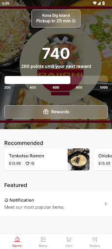 Android application Daiichi Ramen screenshort