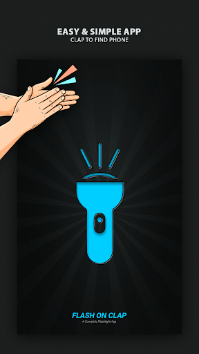 Android application Flashlight on Clap App screenshort