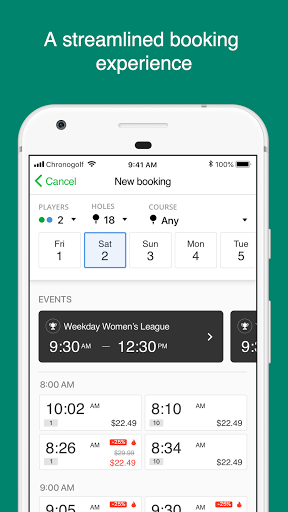 Android application Les Mielles Golf Country Club screenshort