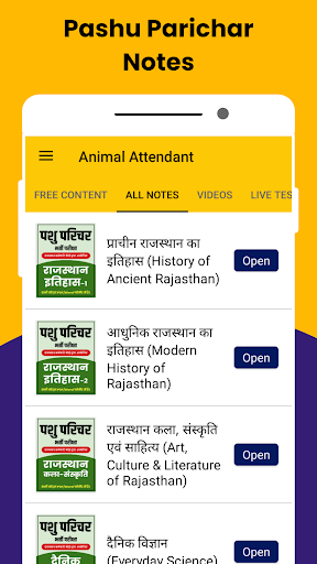 Raj CET, Pashu Parichar Notes Screen 3