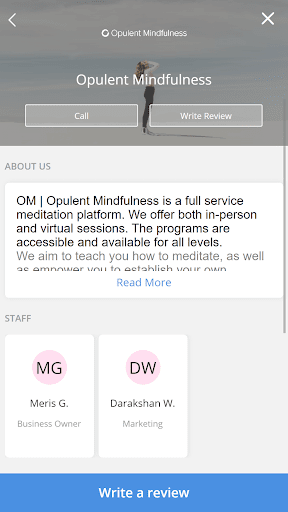 Android application OM | Opulent Mindfulness screenshort