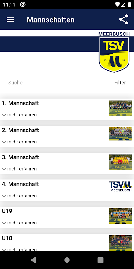 TSV Meerbusch e.V. (Fussball) Screen 3