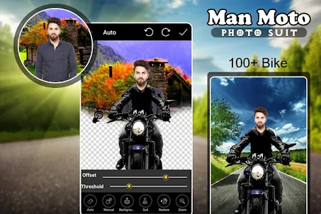 Man Bike Photo Suit Editor