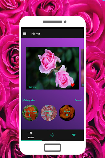 Android application Flowers Wallpaper screenshort