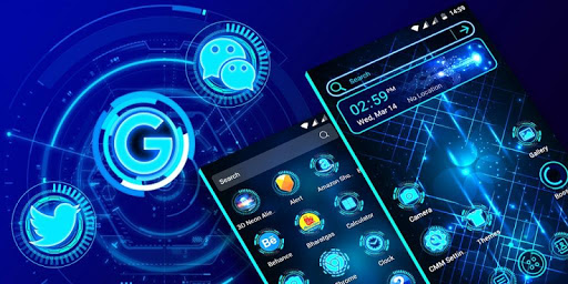 Technology Launcher Theme Screen 3