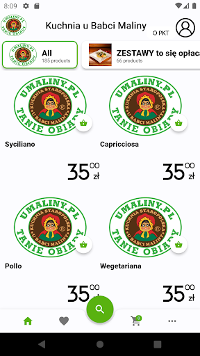 Android application Restauracja u Babci Maliny screenshort
