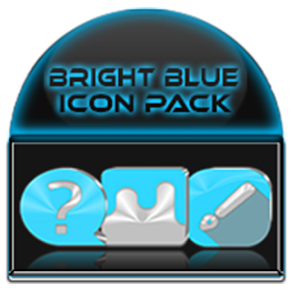 Bright Blue Icon Pack apk