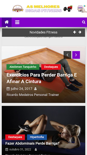 Exercícios para Barriga Screen 2