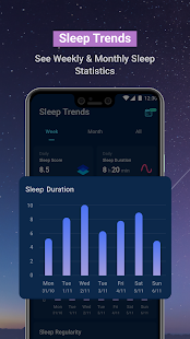 Monitor de sono: gravador de sono e rastreador de ciclo de sono