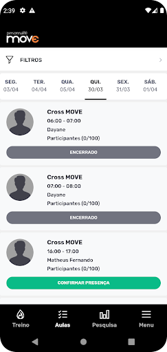 Academia MOVE Screen 3